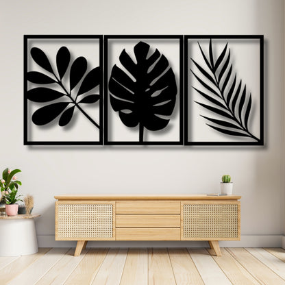 Botanical Trio Leaves 3D Acrylic Wall Art
