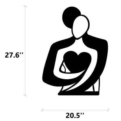 Pure Bond Couple Abstract 3D Acrylic Wall Art