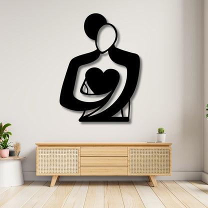 Pure Bond Couple Abstract 3D Acrylic Wall Art