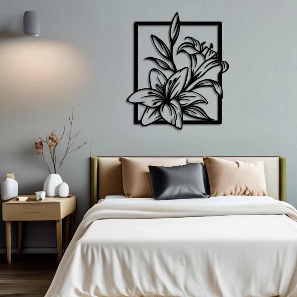 Graceful Lily Bloom 3D Acrylic Wall Art