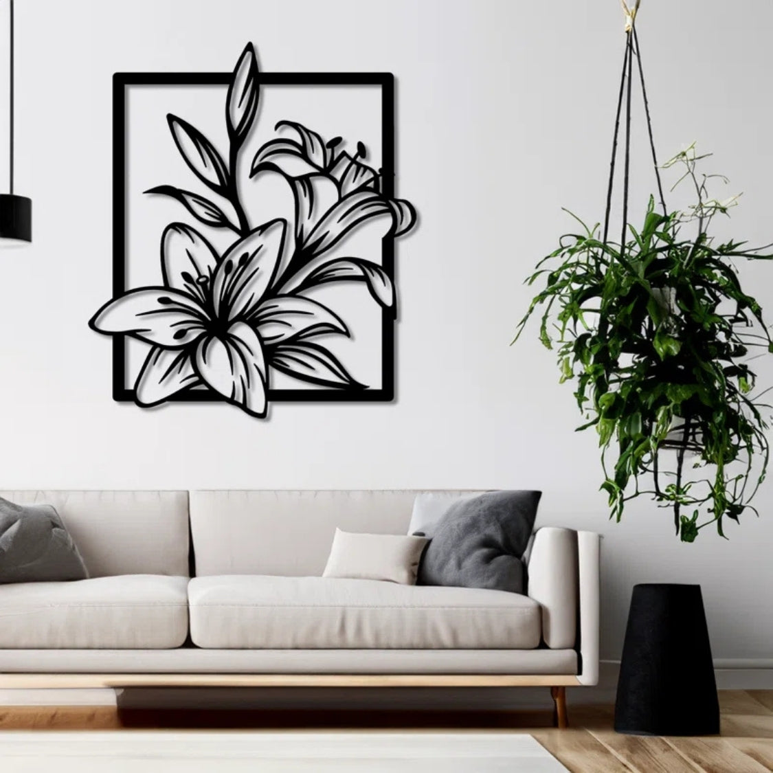 Graceful Lily Bloom 3D Acrylic Wall Art