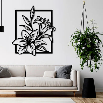 Graceful Lily Bloom 3D Acrylic Wall Art