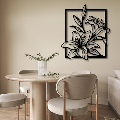 Graceful Lily Bloom 3D Acrylic Wall Art