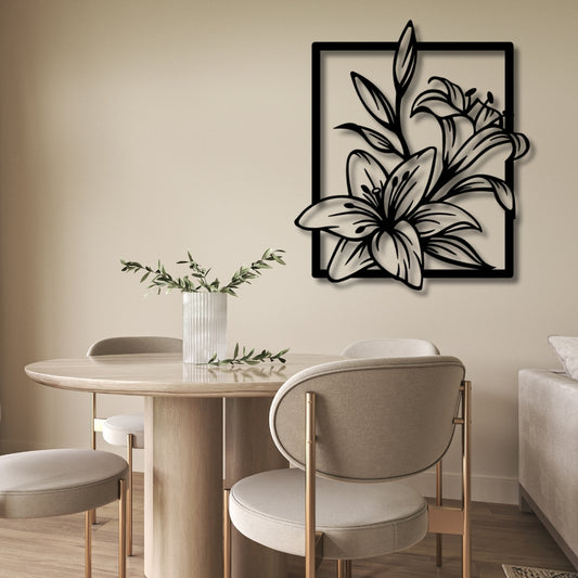 Graceful Lily Bloom 3D Acrylic Wall Art