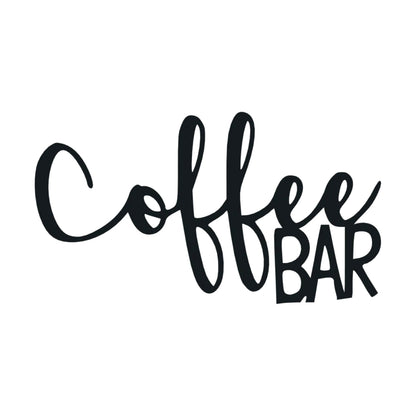 Coffee Bar Script 3D Acrylic Wall Art