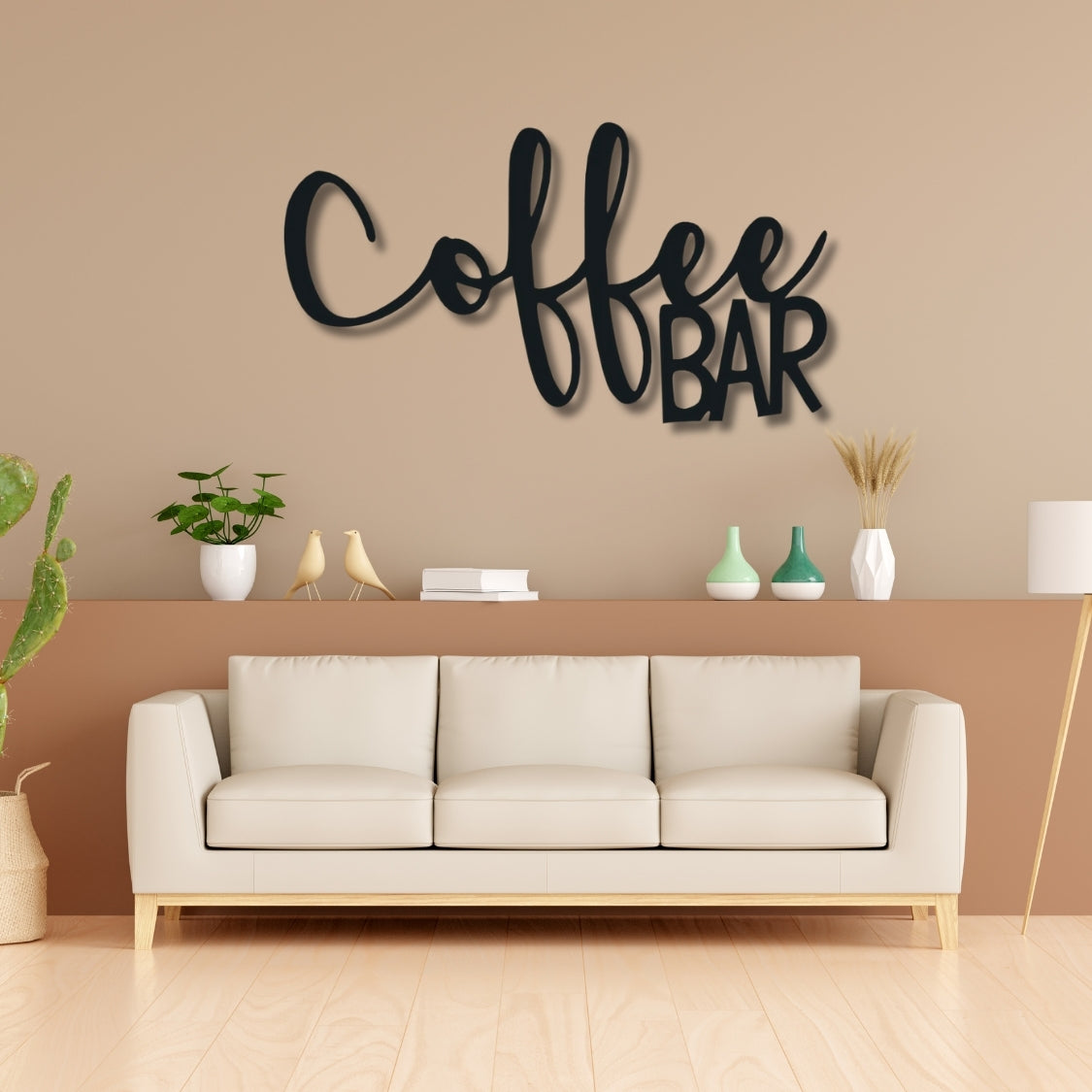 Coffee Bar Script 3D Acrylic Wall Art