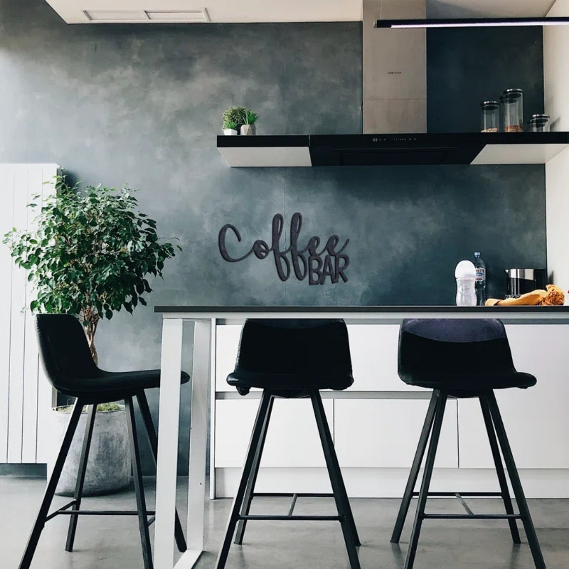 Coffee Bar Script 3D Acrylic Wall Art