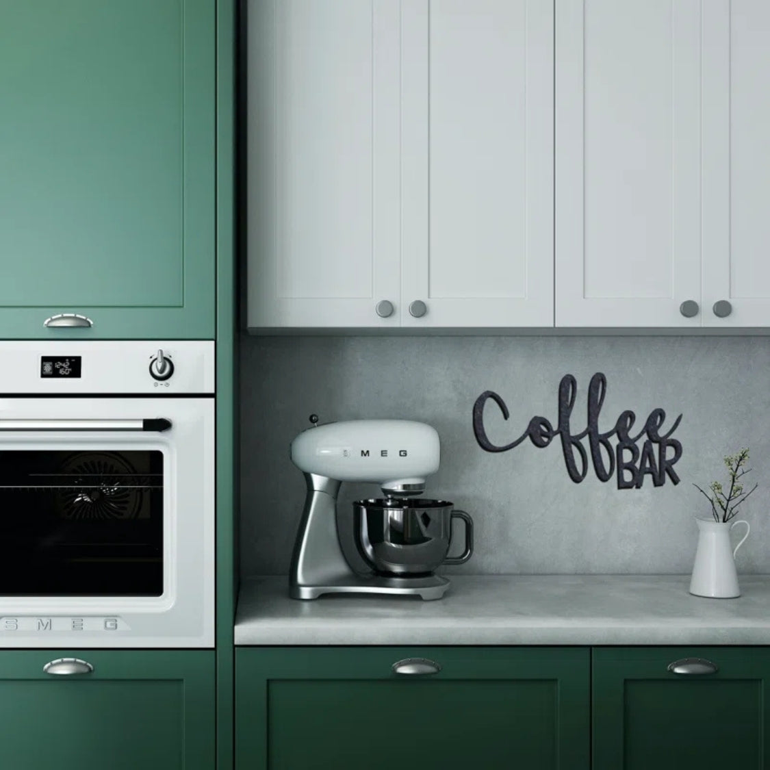 Coffee Bar Script 3D Acrylic Wall Art