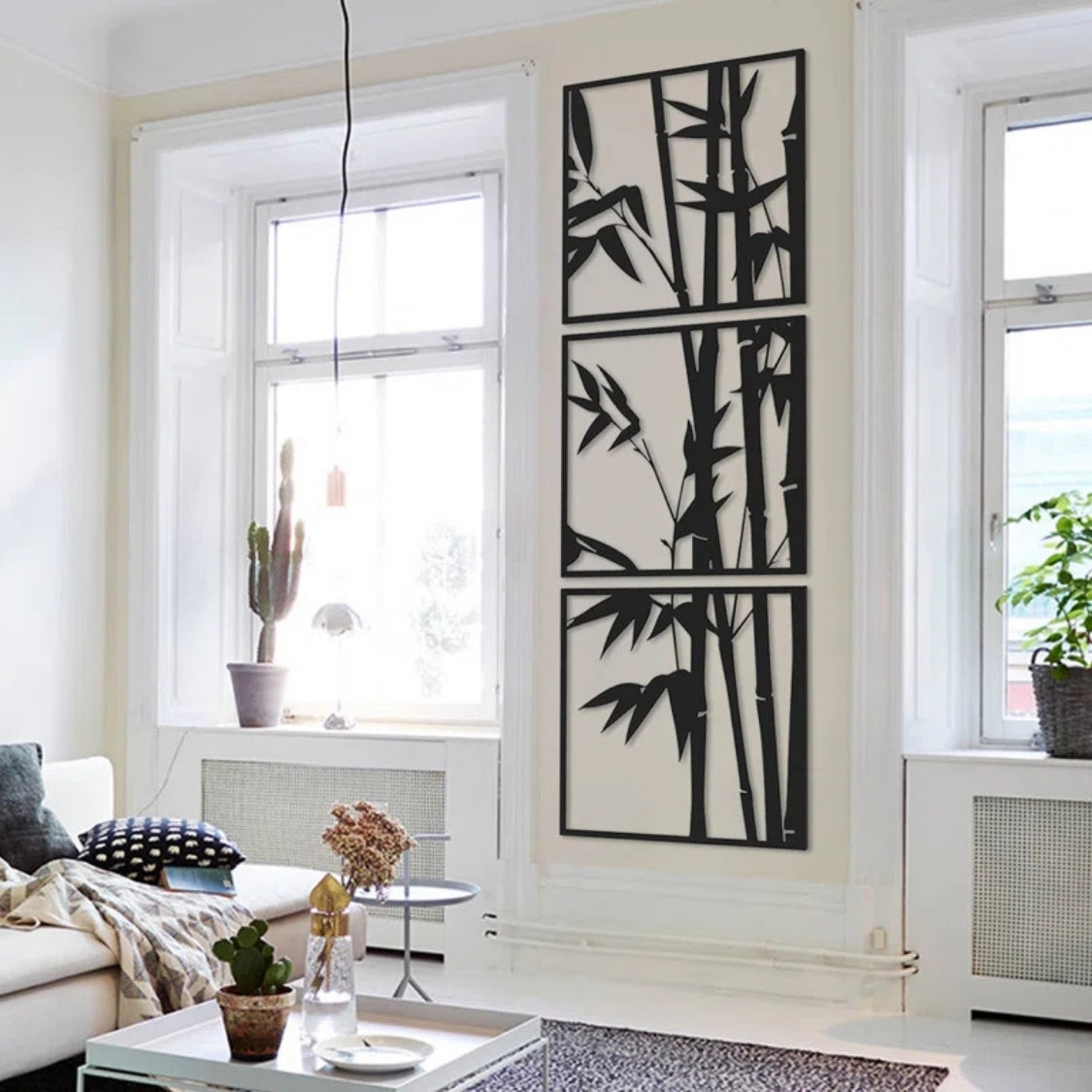 Bamboo Tree Panels 3D Acrylic Wall Art