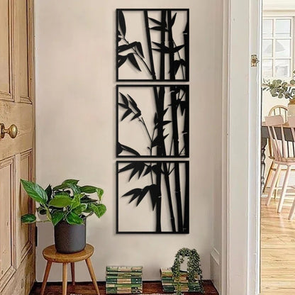 Bamboo Tree Panels 3D Acrylic Wall Art