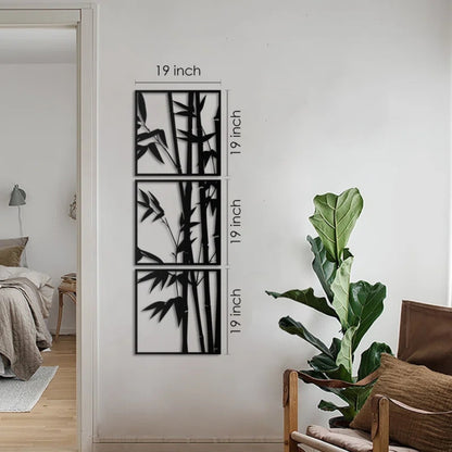 Bamboo Tree Panels 3D Acrylic Wall Art