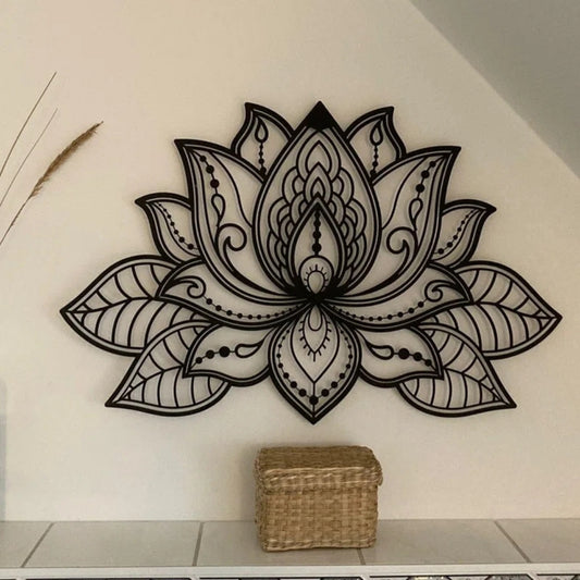 Sacred Lotus 3D Acrylic Wall Art