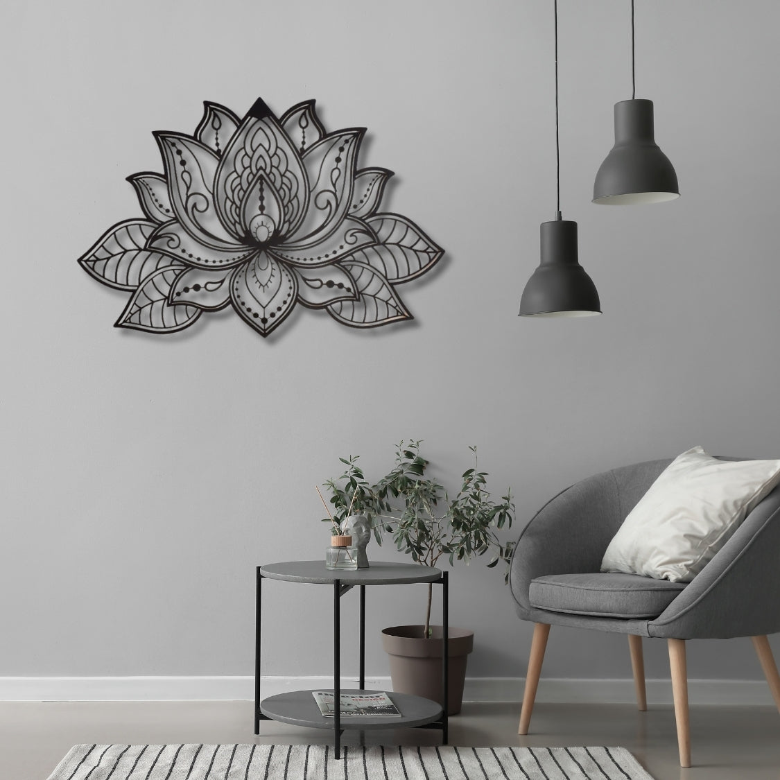 Sacred Lotus 3D Acrylic Wall Art
