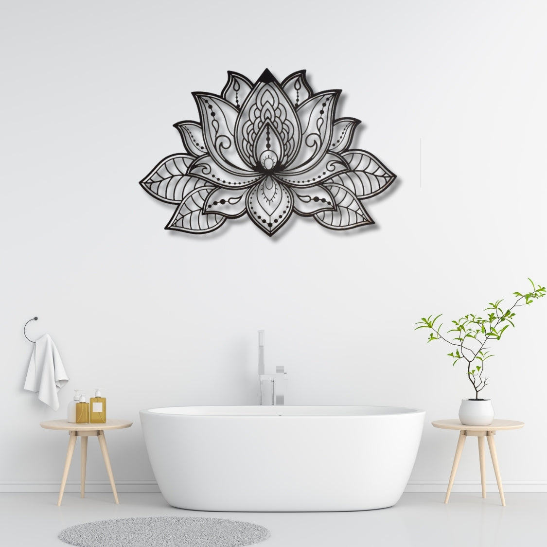 Sacred Lotus 3D Acrylic Wall Art