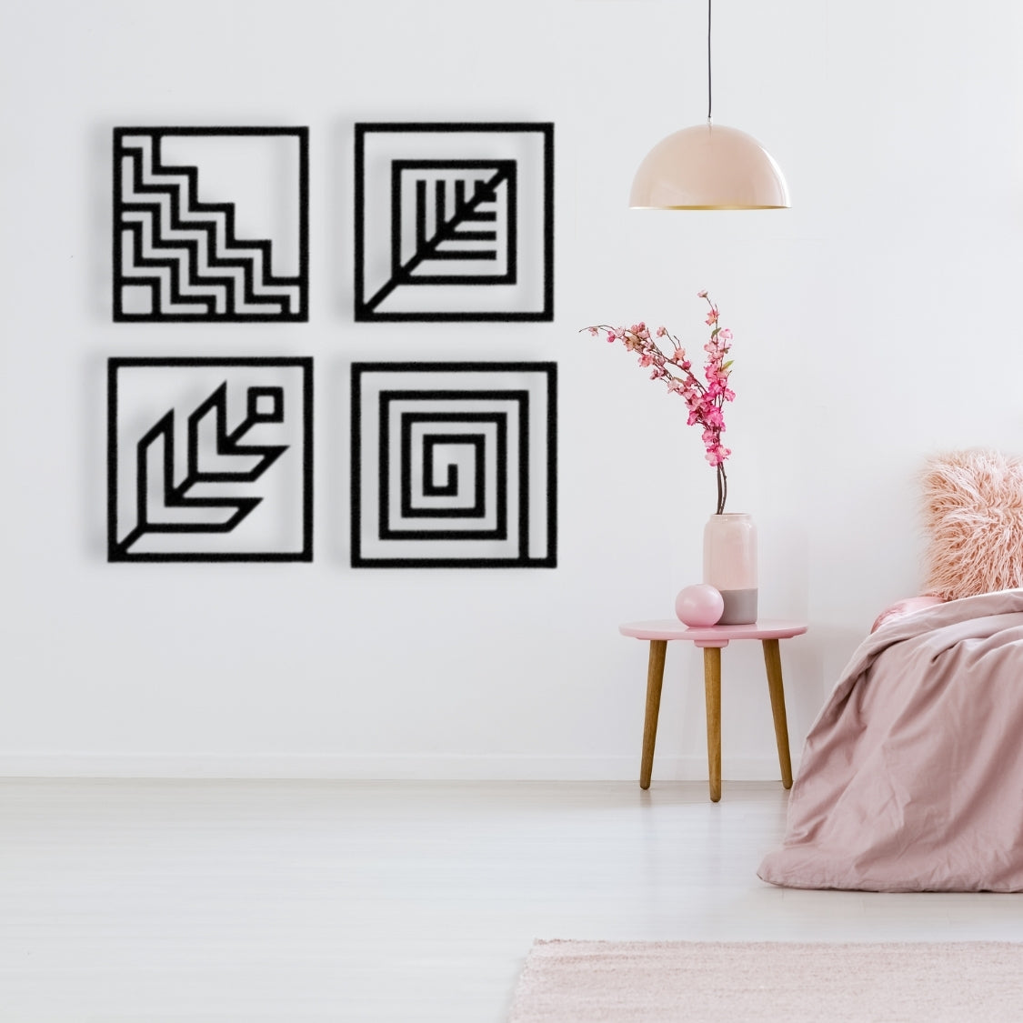 Nature Code Elemental Grid 3D Acrylic Wall Art