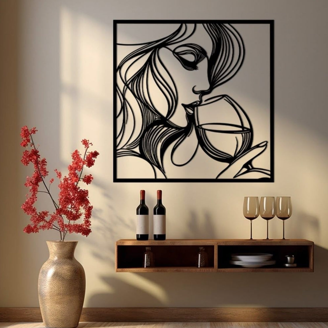 Wine Reverie 3D Acrylic Wall Art
