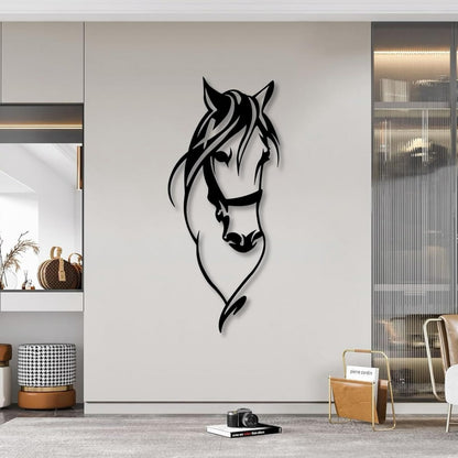 Midnight Stallion 3D Acrylic Wall Art