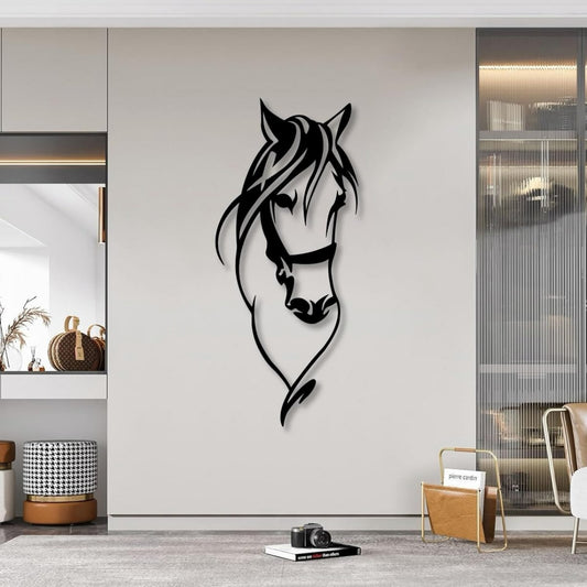 Midnight Stallion 3D Acrylic Wall Art