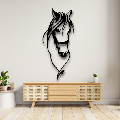 Midnight Stallion 3D Acrylic Wall Art