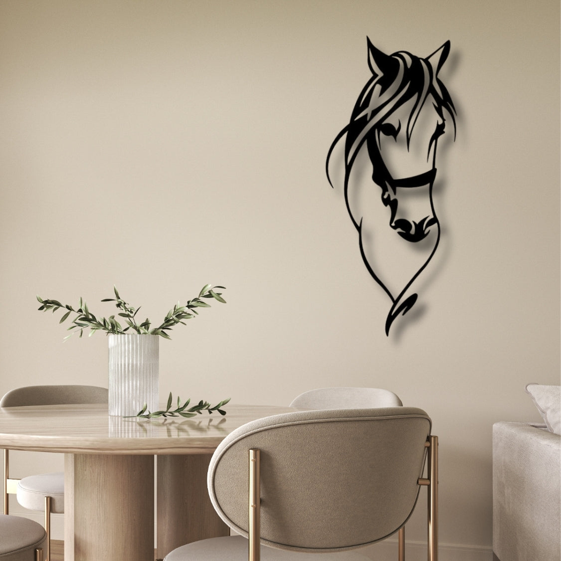 Midnight Stallion 3D Acrylic Wall Art