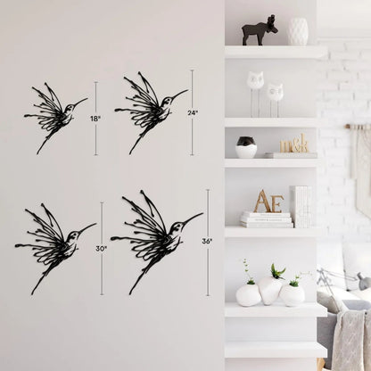 Shadow Wings Hummingbird 3D Acrylic Wall Art