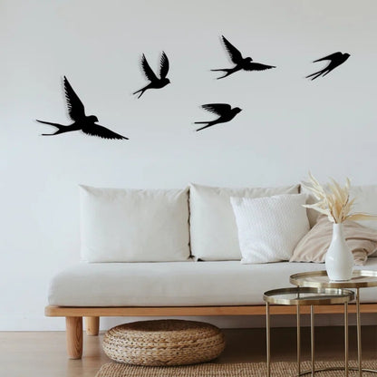 Set of 5 Freedom Flock Birds 3D Acrylic Wall Art