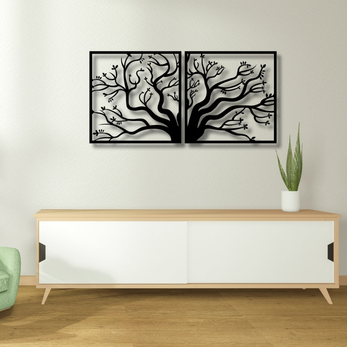 Still Branches Framed Nature 3D Acrylic Wall Art