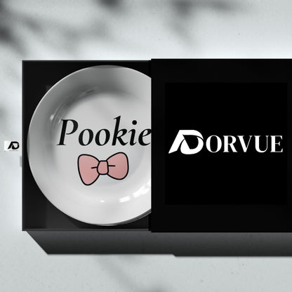 Pookie Bow Decorative Wall Plate For Gift or Girls Room Décor