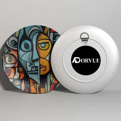 Colorburst Faces Abstract Home Decoration Ceramic Wall Plate