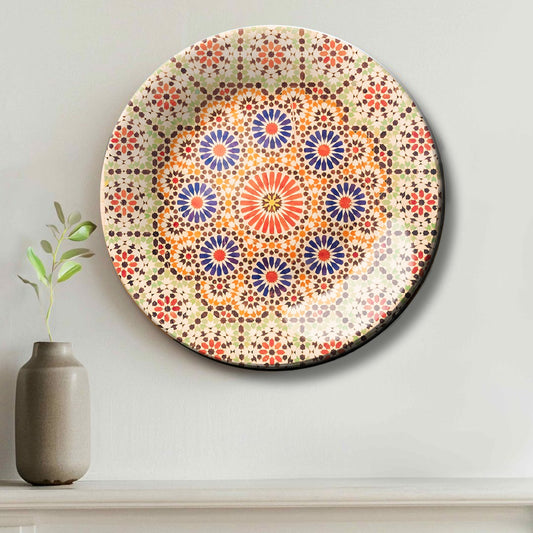 Sunburst Mandala Decorative Wall Plate