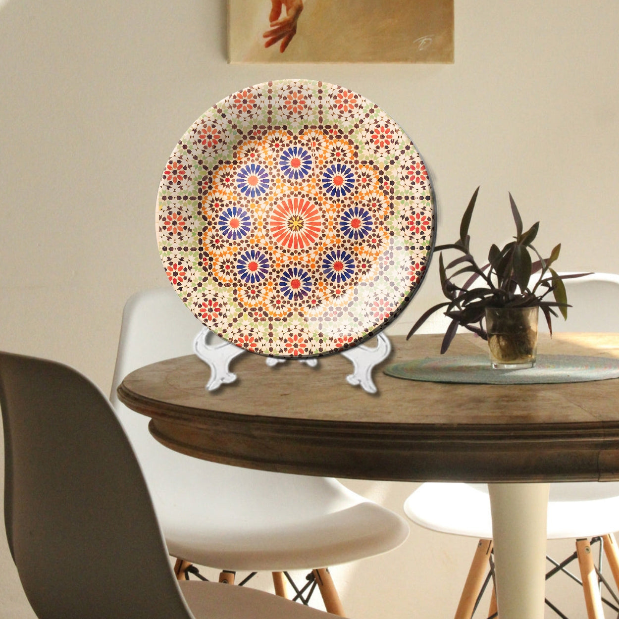 Sunburst Mandala Decorative Wall Plate