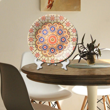 Sunburst Mandala Decorative Wall Plate