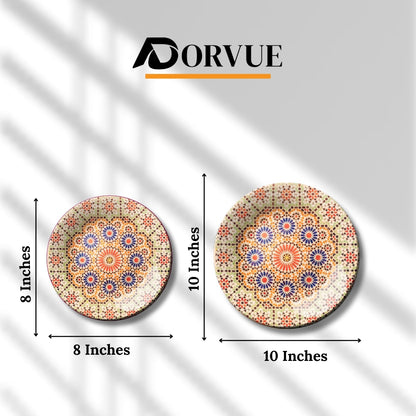 Sunburst Mandala Decorative Wall Plate