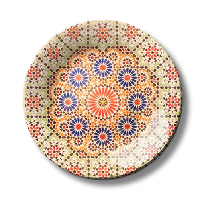 Sunburst Mandala Decorative Wall Plate