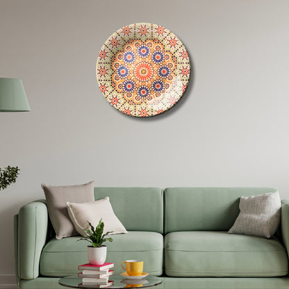Sunburst Mandala Decorative Wall Plate