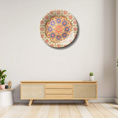 Sunburst Mandala Decorative Wall Plate
