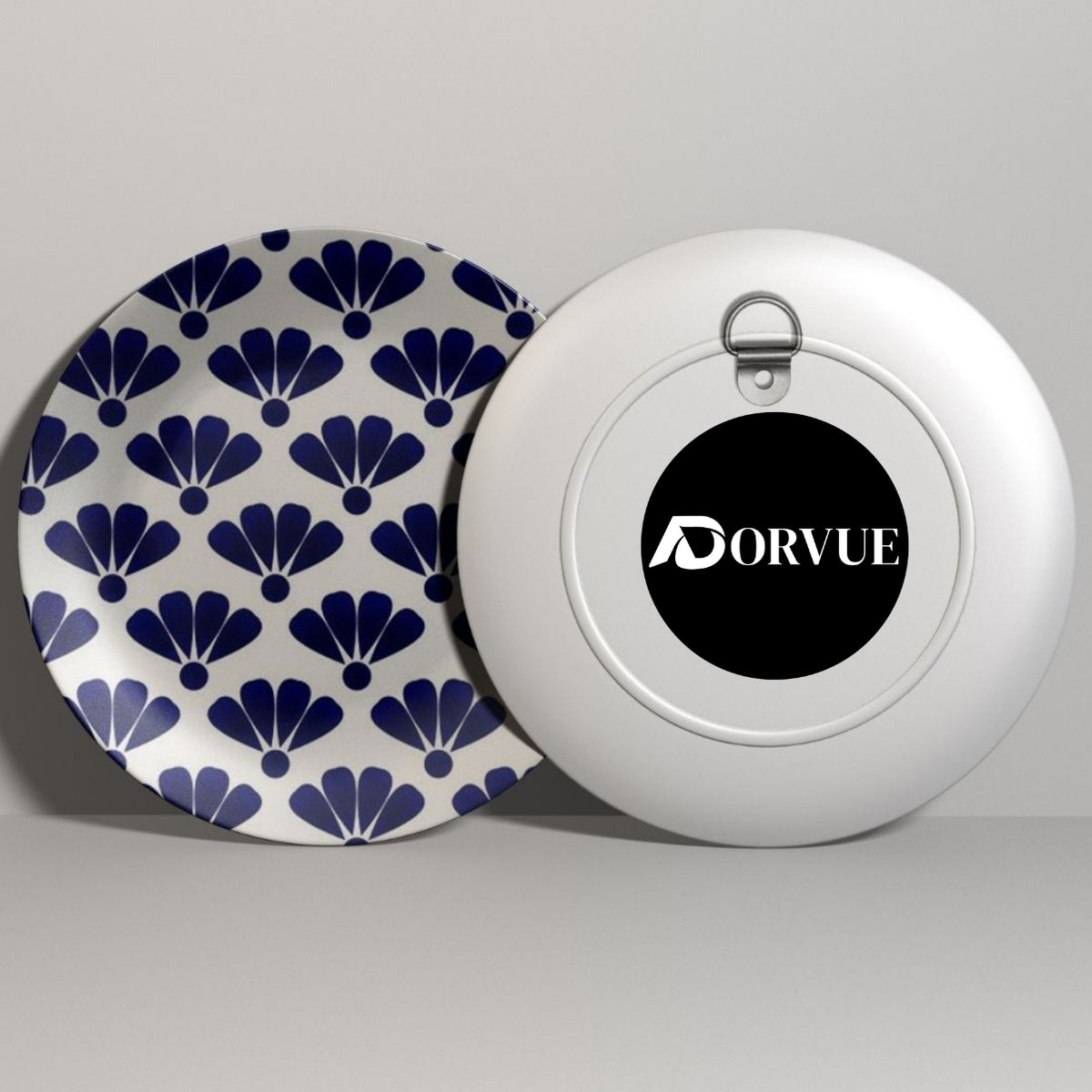 Cute Flower Blue and White Decorative Wall Plate