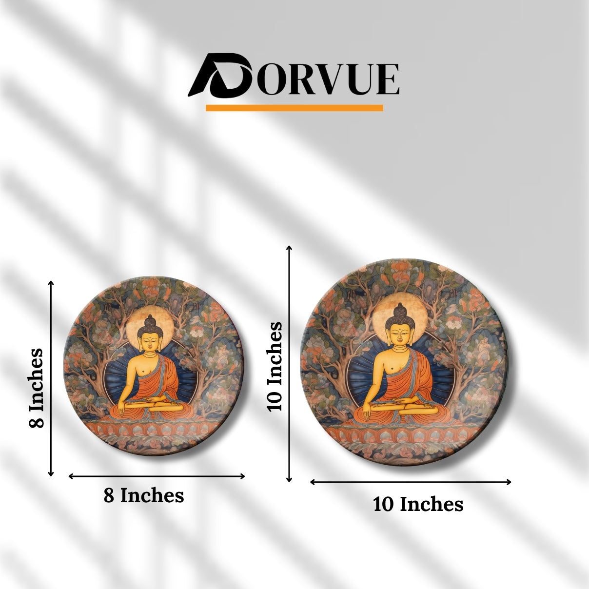 Lord Buddha Decorative Wall Plate For Home Décor and Gift