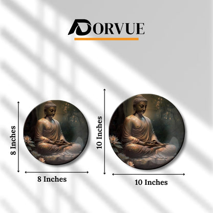 Gautam Buddha Wall Art Decorative Wall Plate