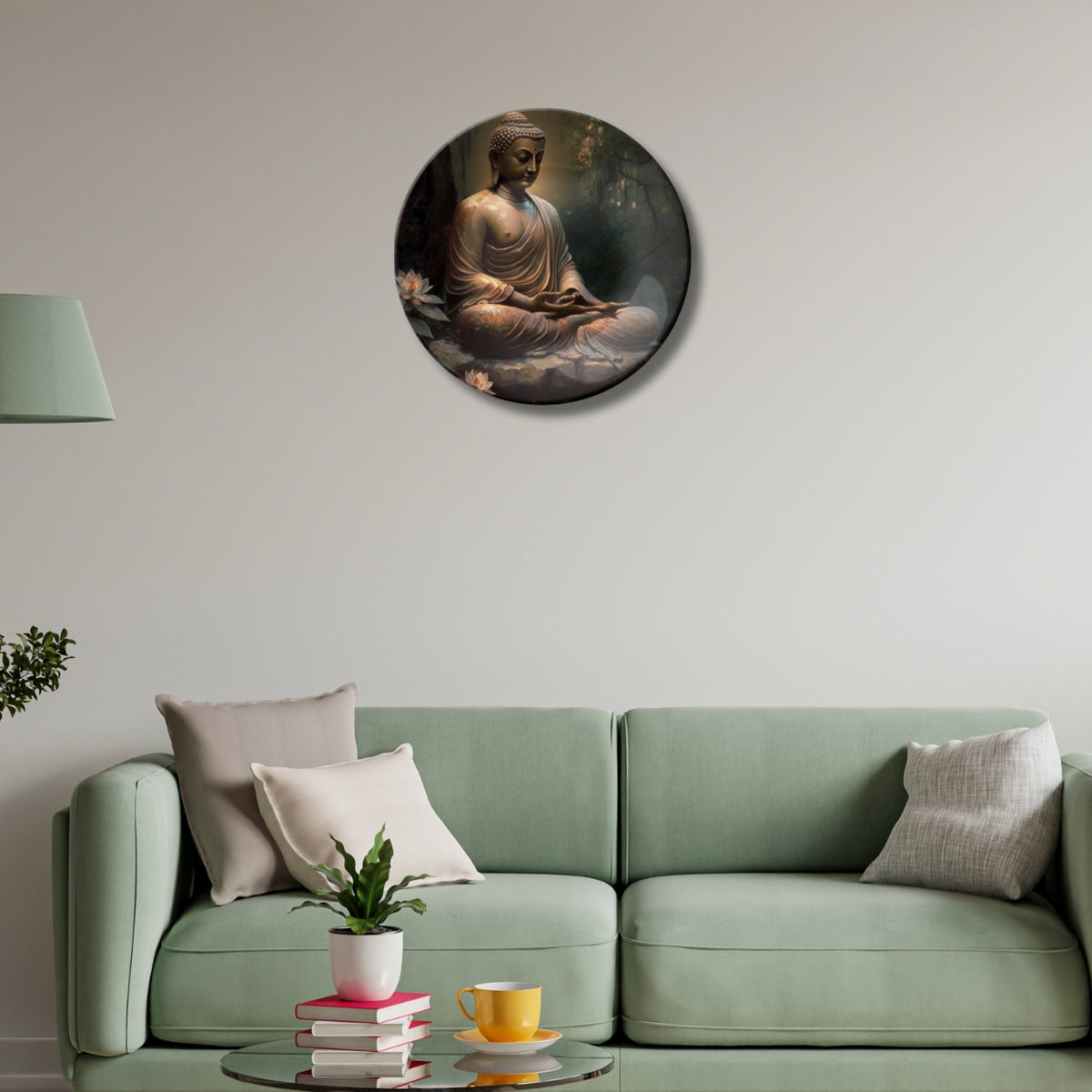 Gautam Buddha Wall Art Decorative Wall Plate