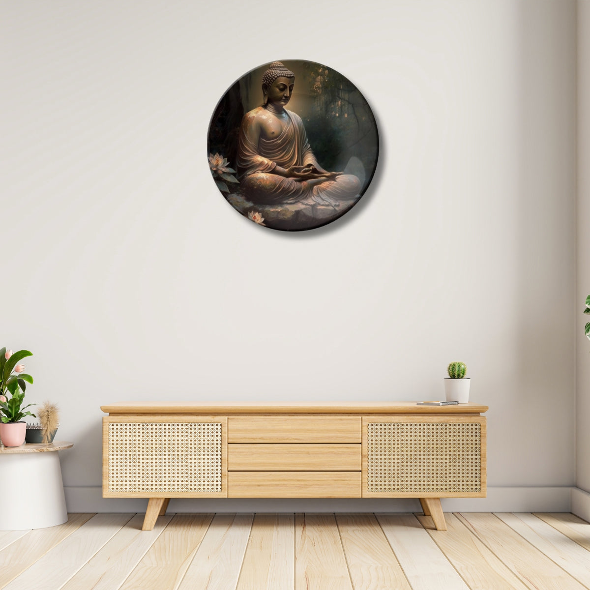 Gautam Buddha Wall Art Decorative Wall Plate