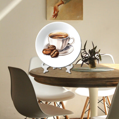 Set of 2 Brew & Bites Café and Kitchen Décor Wall Plates