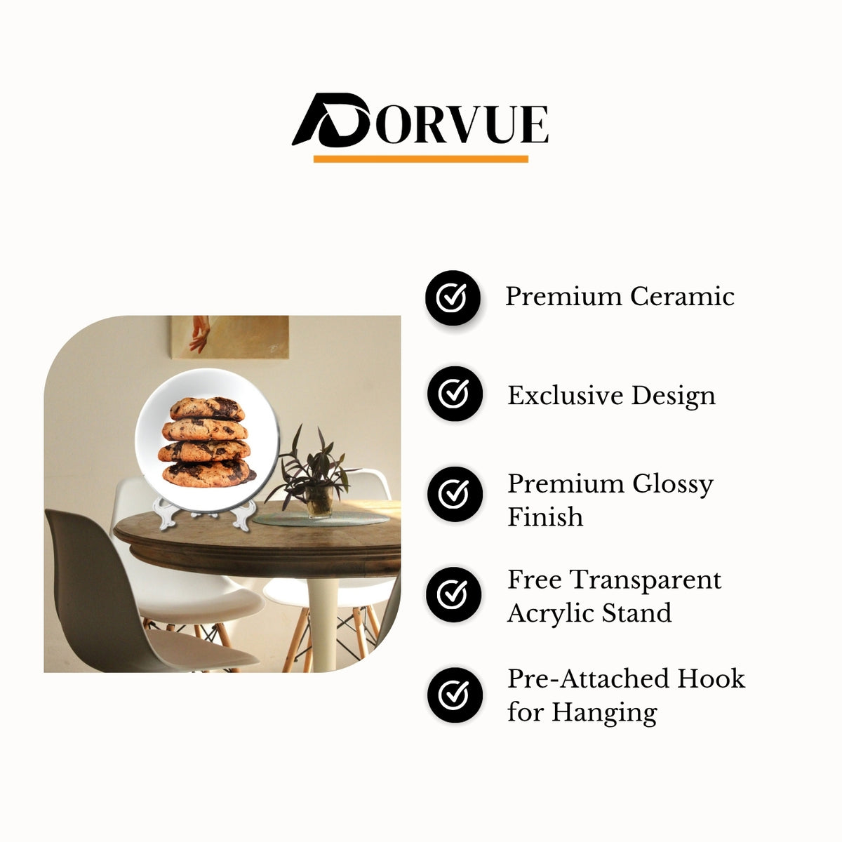 Cookies Kitchen & Café Décor Decorative Wall Plate