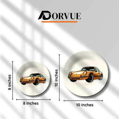 Porsche Sketch Art Decorative Wall Plate