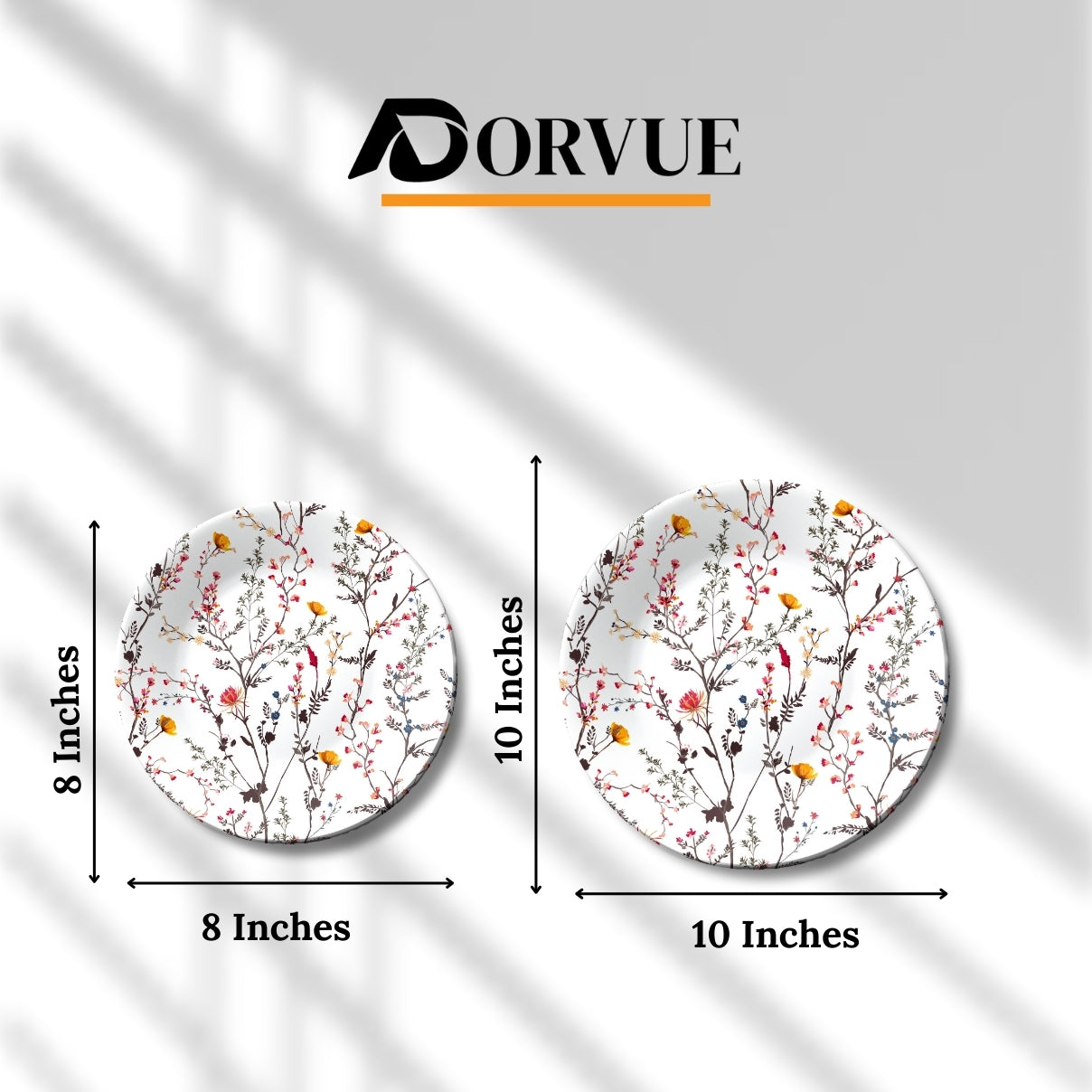 Floral Mirage Ceramic Decorative Wall Plate