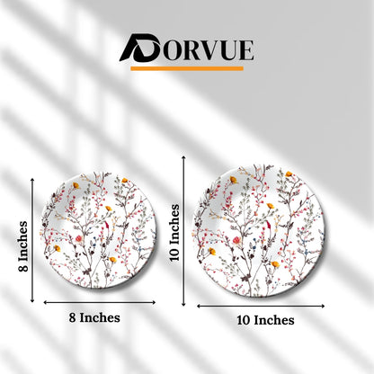 Floral Mirage Ceramic Decorative Wall Plate