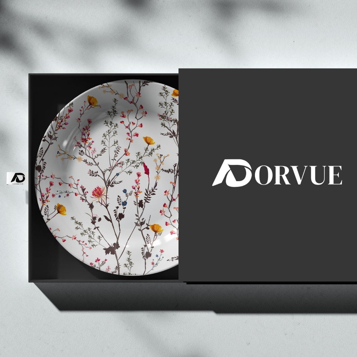 Floral Mirage Ceramic Decorative Wall Plate