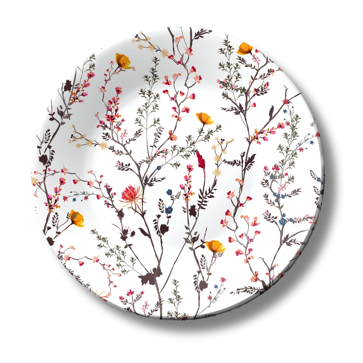 Floral Mirage Ceramic Decorative Wall Plate