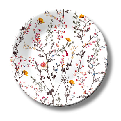 Floral Mirage Ceramic Decorative Wall Plate