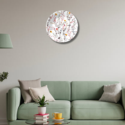 Floral Mirage Ceramic Decorative Wall Plate